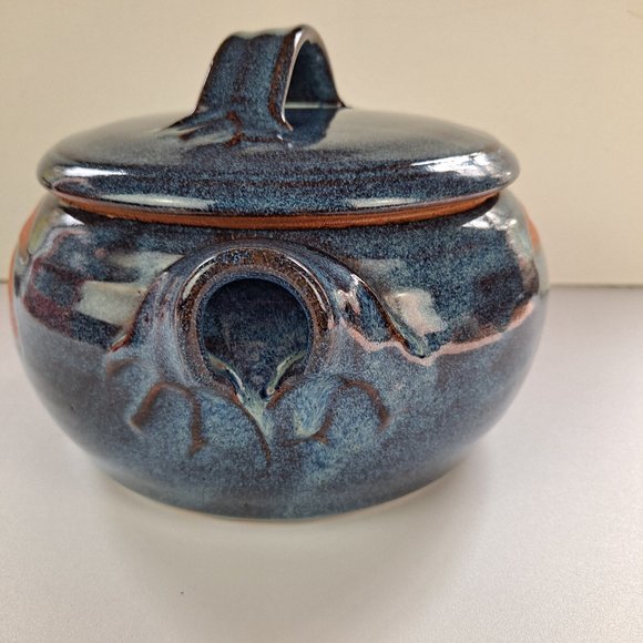 Signed Art Pottery Lidded Pot Crock - Picture 4 of 10
